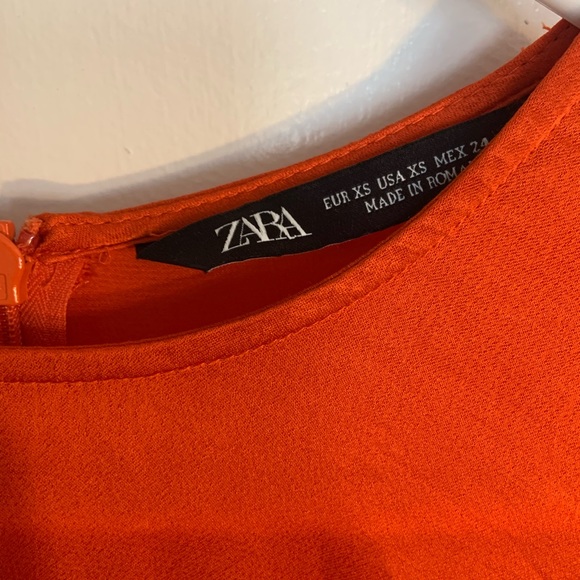 Zara orange silky top - Picture 4 of 4